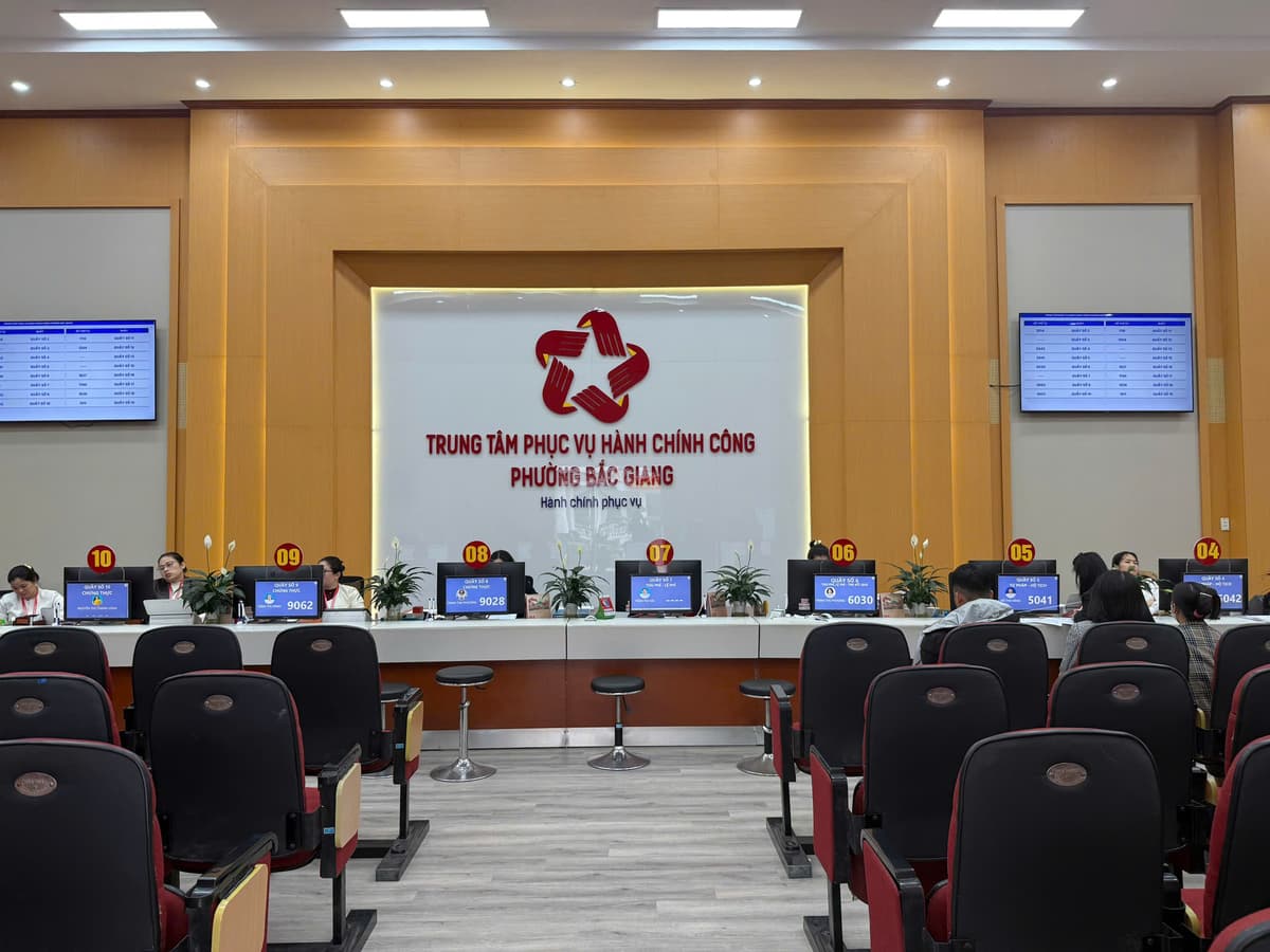 TRUNG TÂM DỊCH VỤ HÀNH CHÍNH CÔNG PHƯỜNG BẮC GIANG