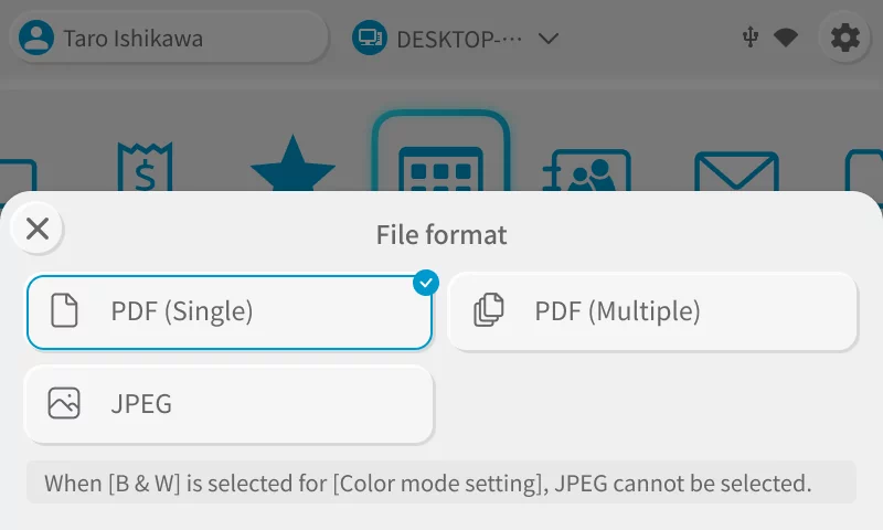 Whether in the office, at home, or in a coworking space, instantly apply your personal scan settings to enjoy smooth scanning - Image 2