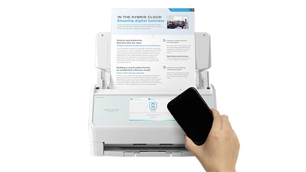 Your usual settings and cloud save destinations are applied to the scanner - Image 1